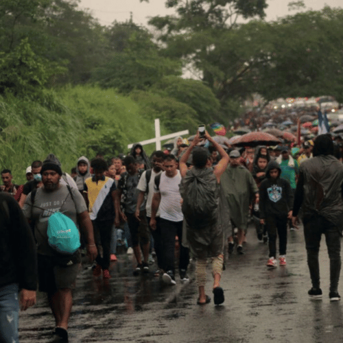 Anuncian haitianos varados en Chiapas nueva caravana masiva para el 20 de abril